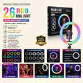 RGB LED Ring Light with Phone Holder And Stand
