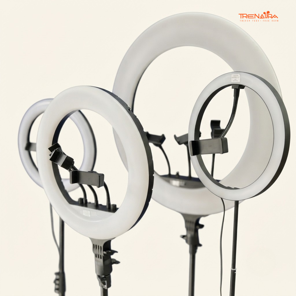 RGB LED Ring Light with Phone Holder And Stand
